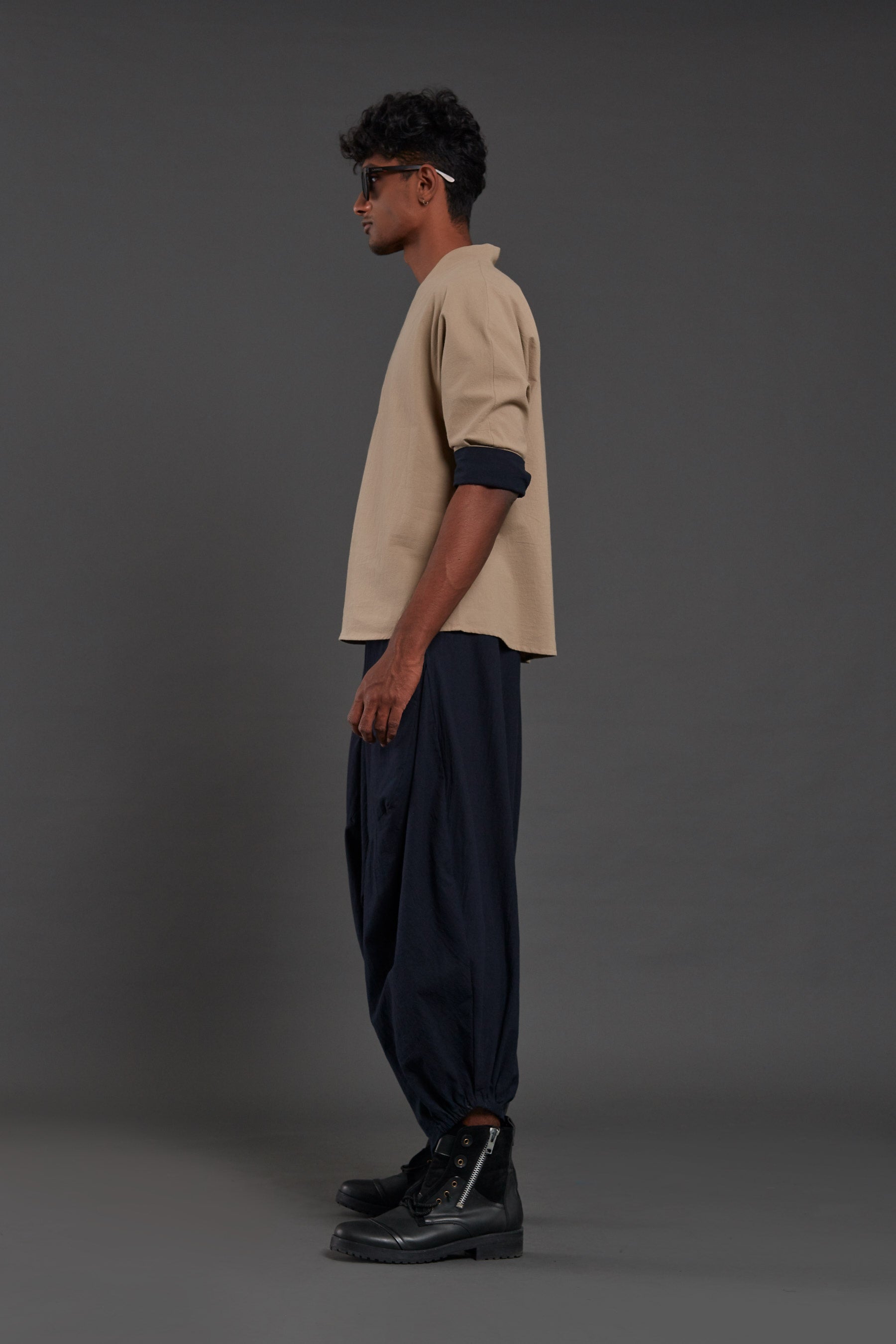 Navy Blue Baggy Pants