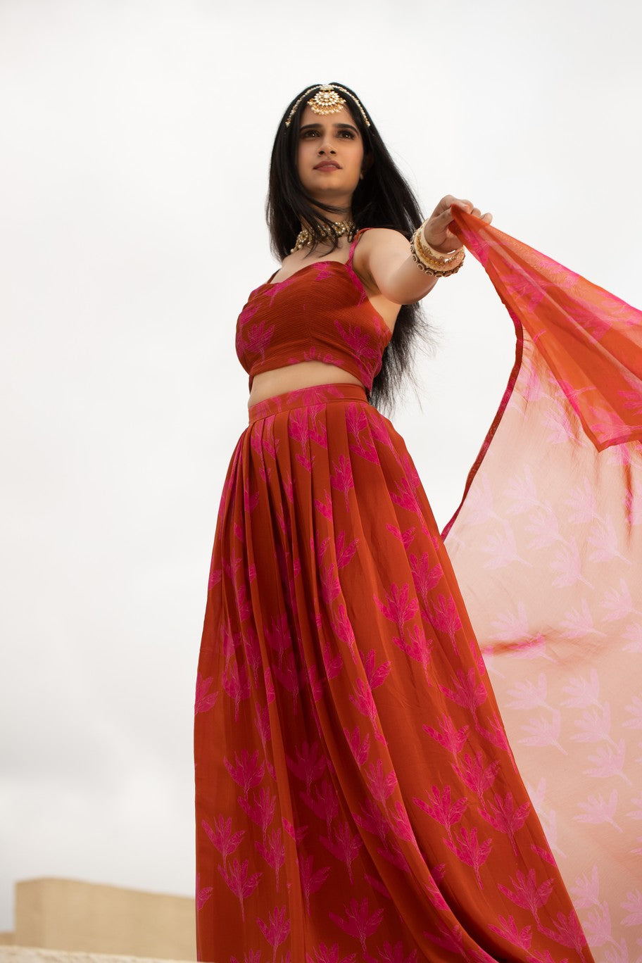 Pink Banana lehenga