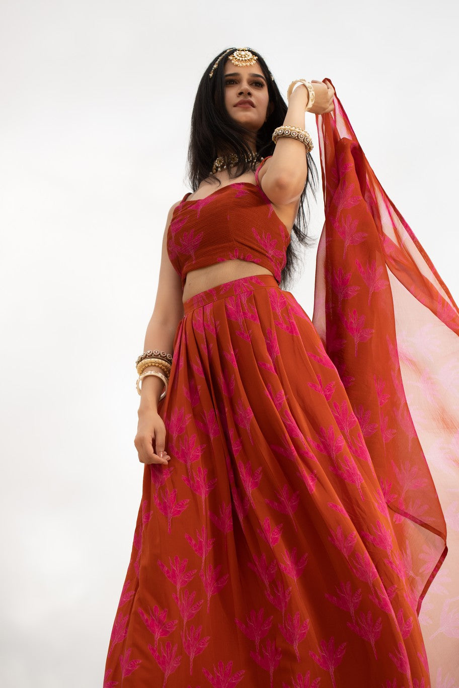 Pink Banana lehenga