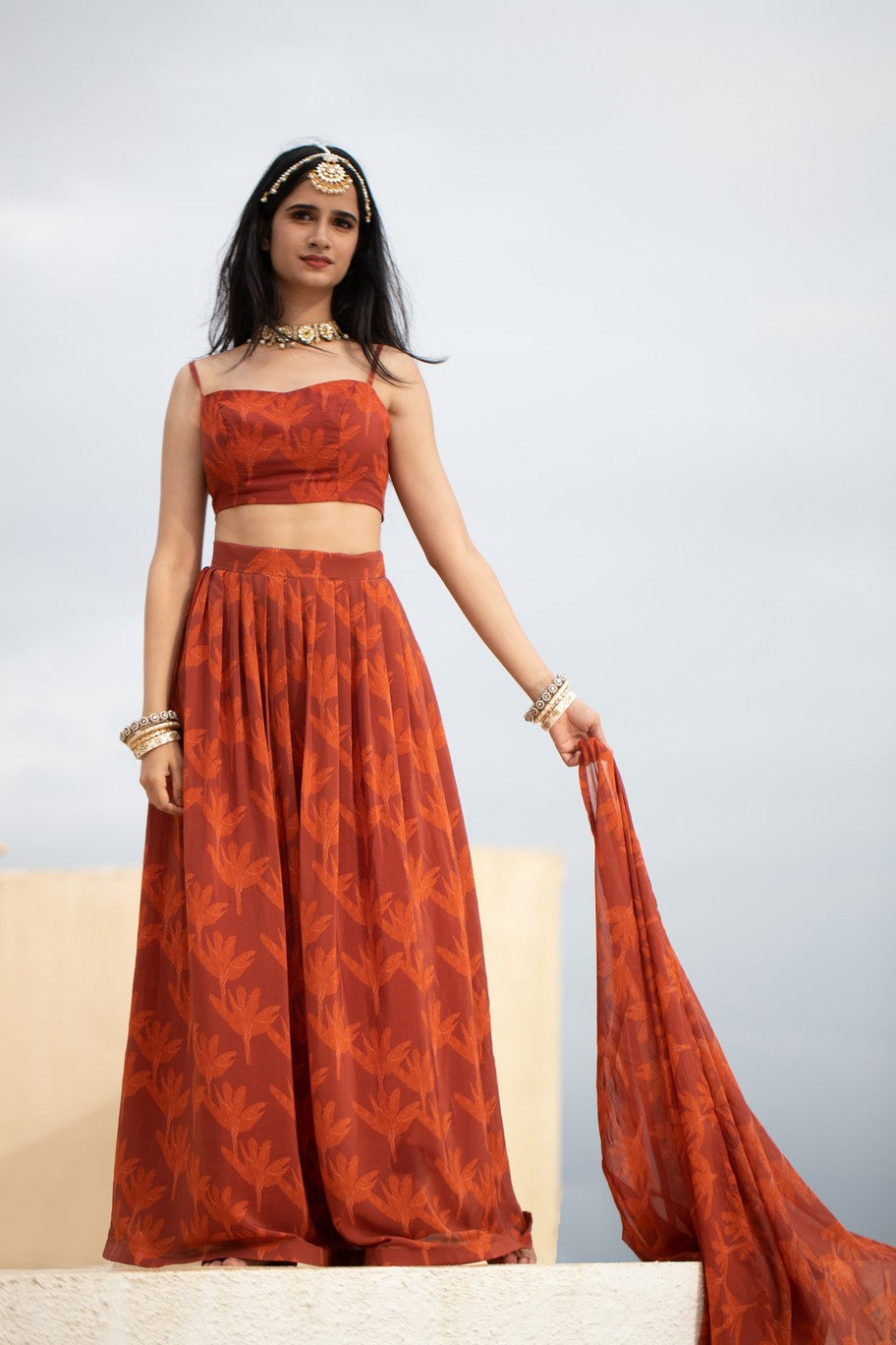 Brown Banana lehenga