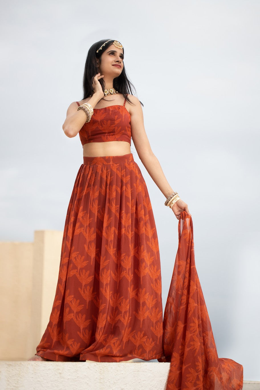 Brown Banana lehenga