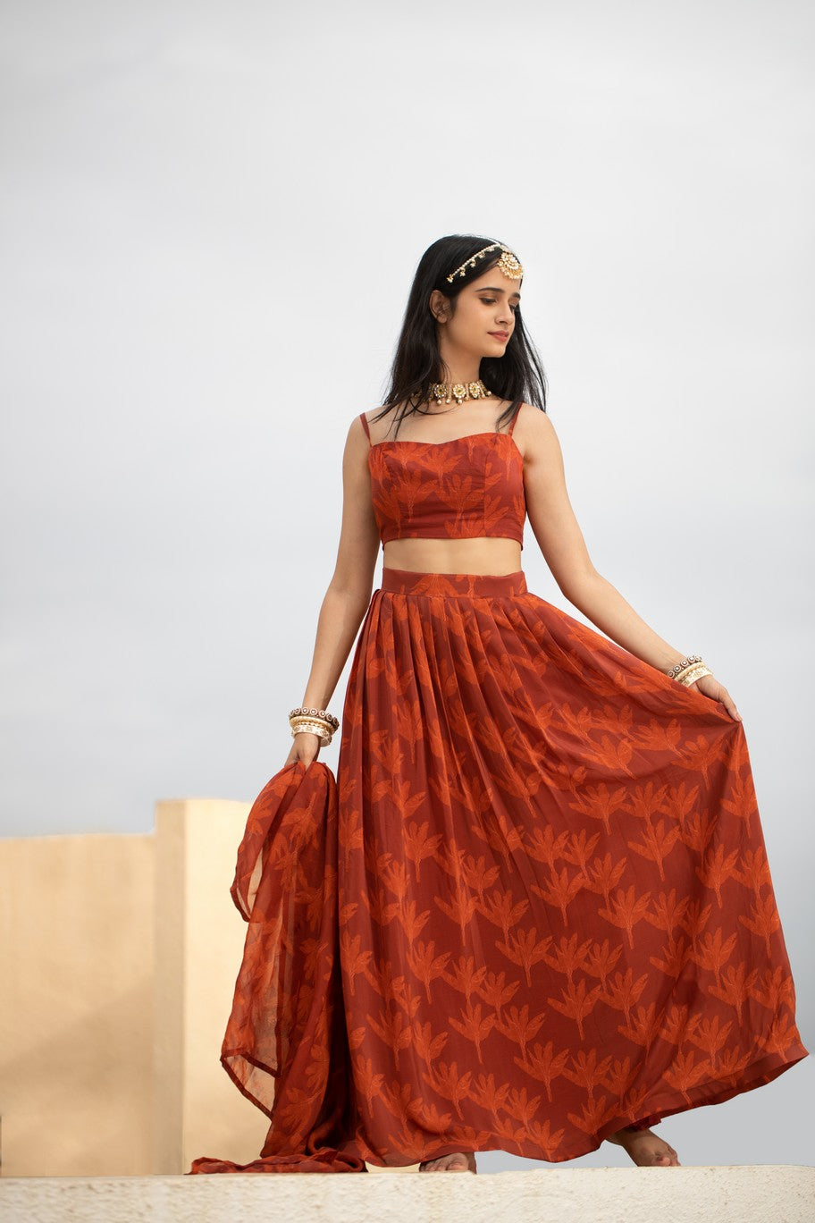 Brown Banana lehenga