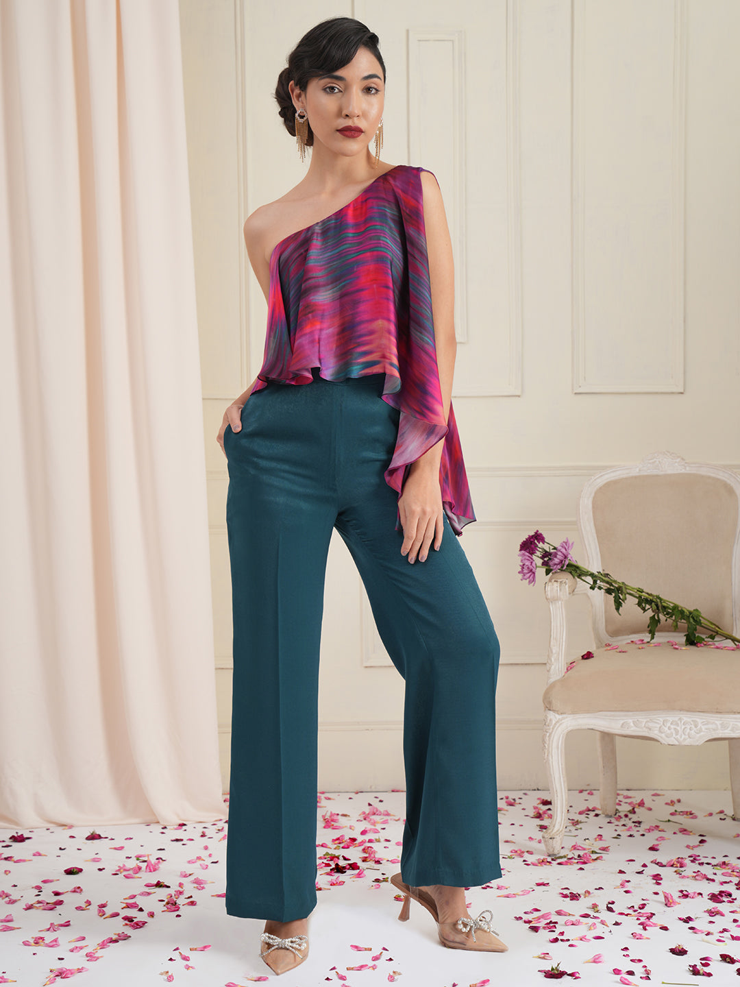 Divina Ikat Drape Jumpsuit