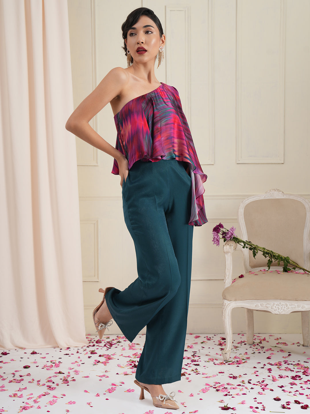 Divina Ikat Drape Jumpsuit