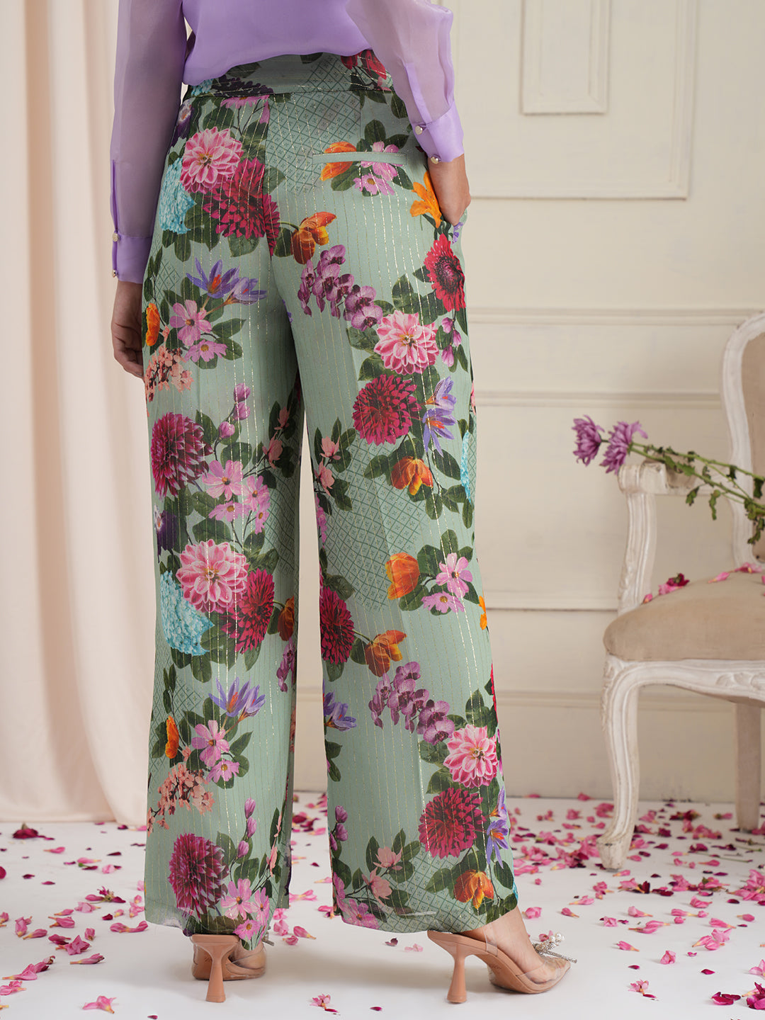 Eden Floral Parallel Trousers