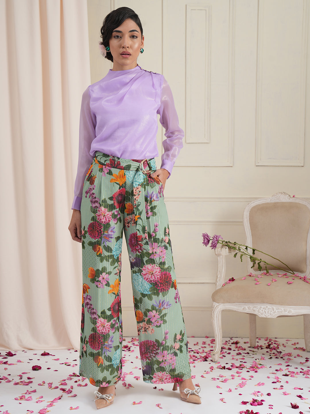 Eden Floral Parallel Trousers