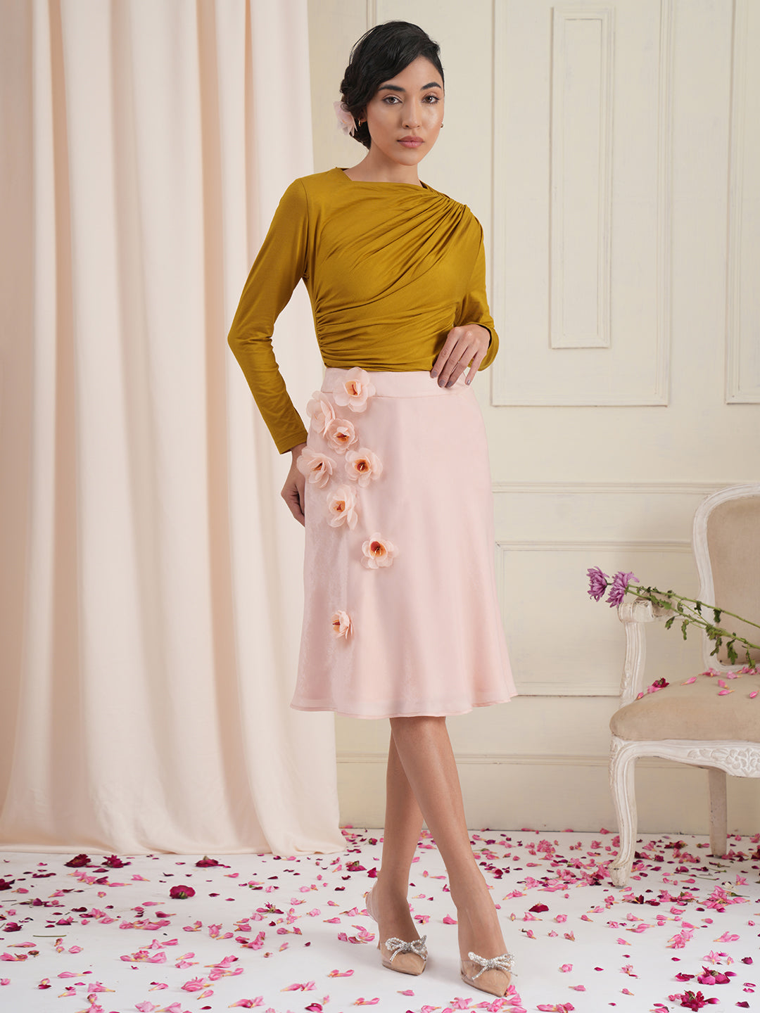 Grace Pink Funnel Skirt