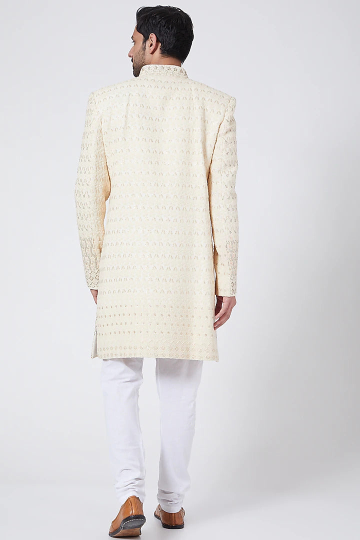 Ivory sherwani