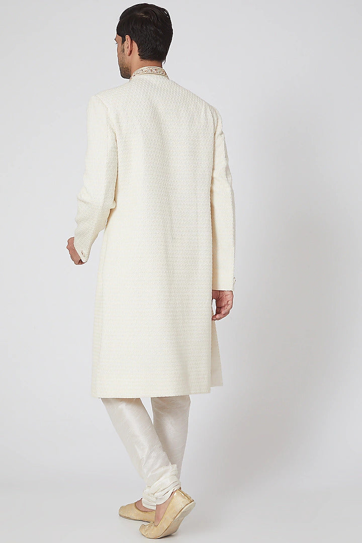 White Sherwani