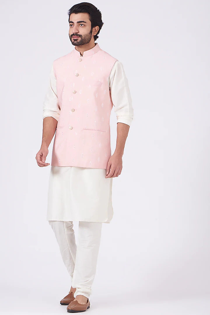 Pink Nehru Jacket