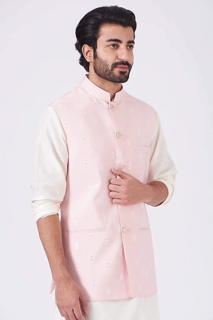 Pink Nehru Jacket