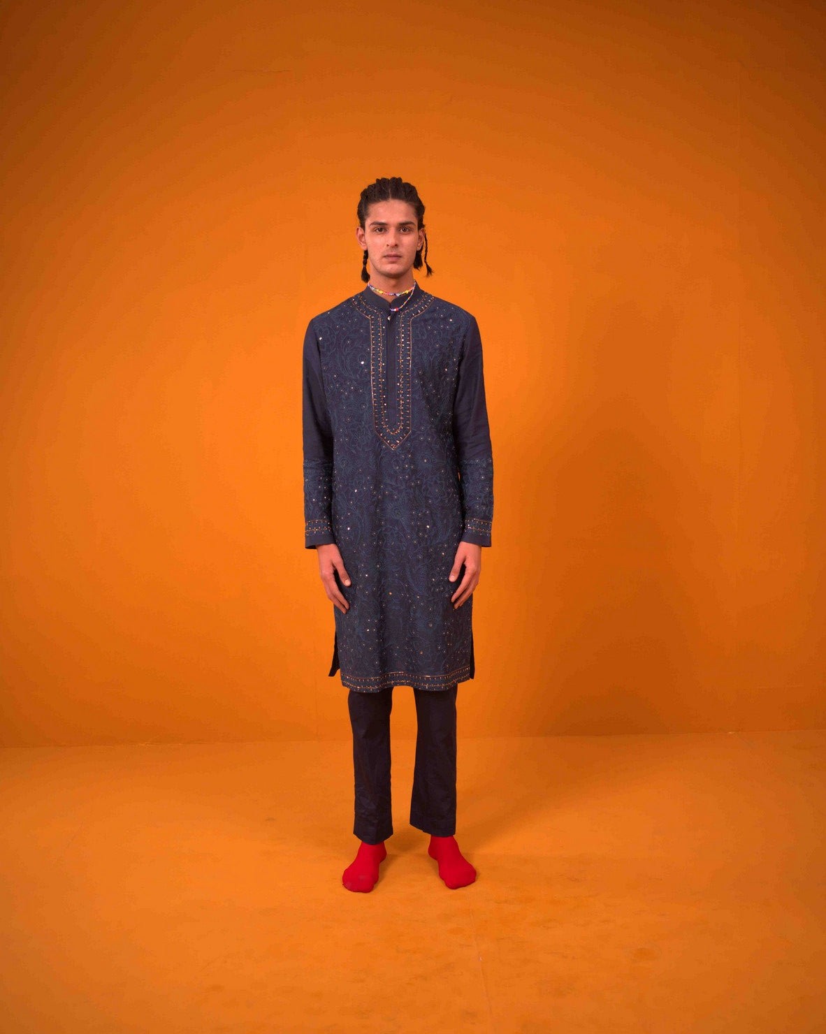 Indigo Kurta With Pants