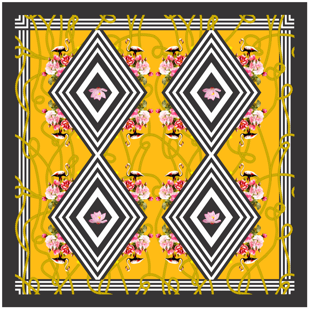 Yellow Diamond scarf