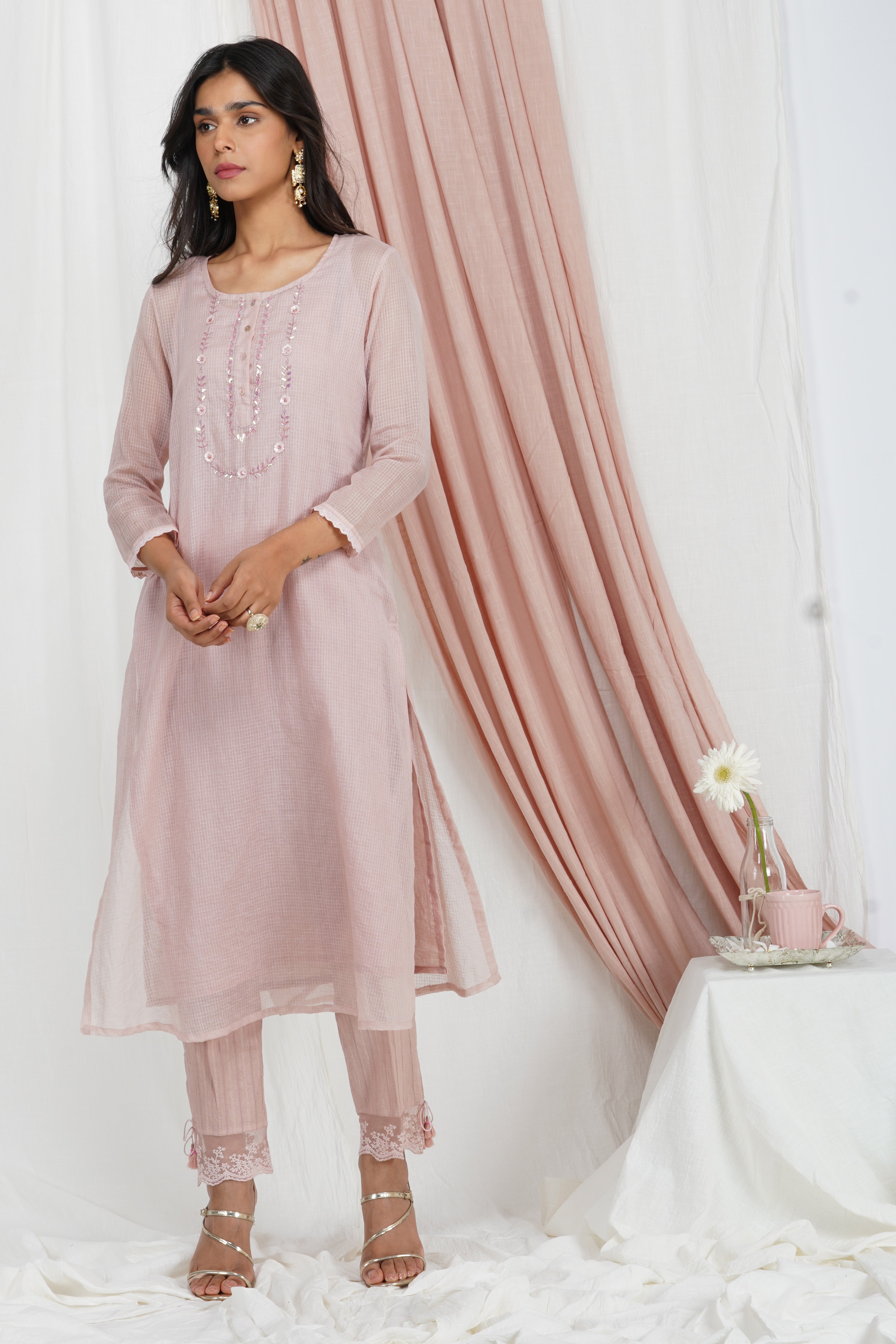 Dusty Pink kurta Set