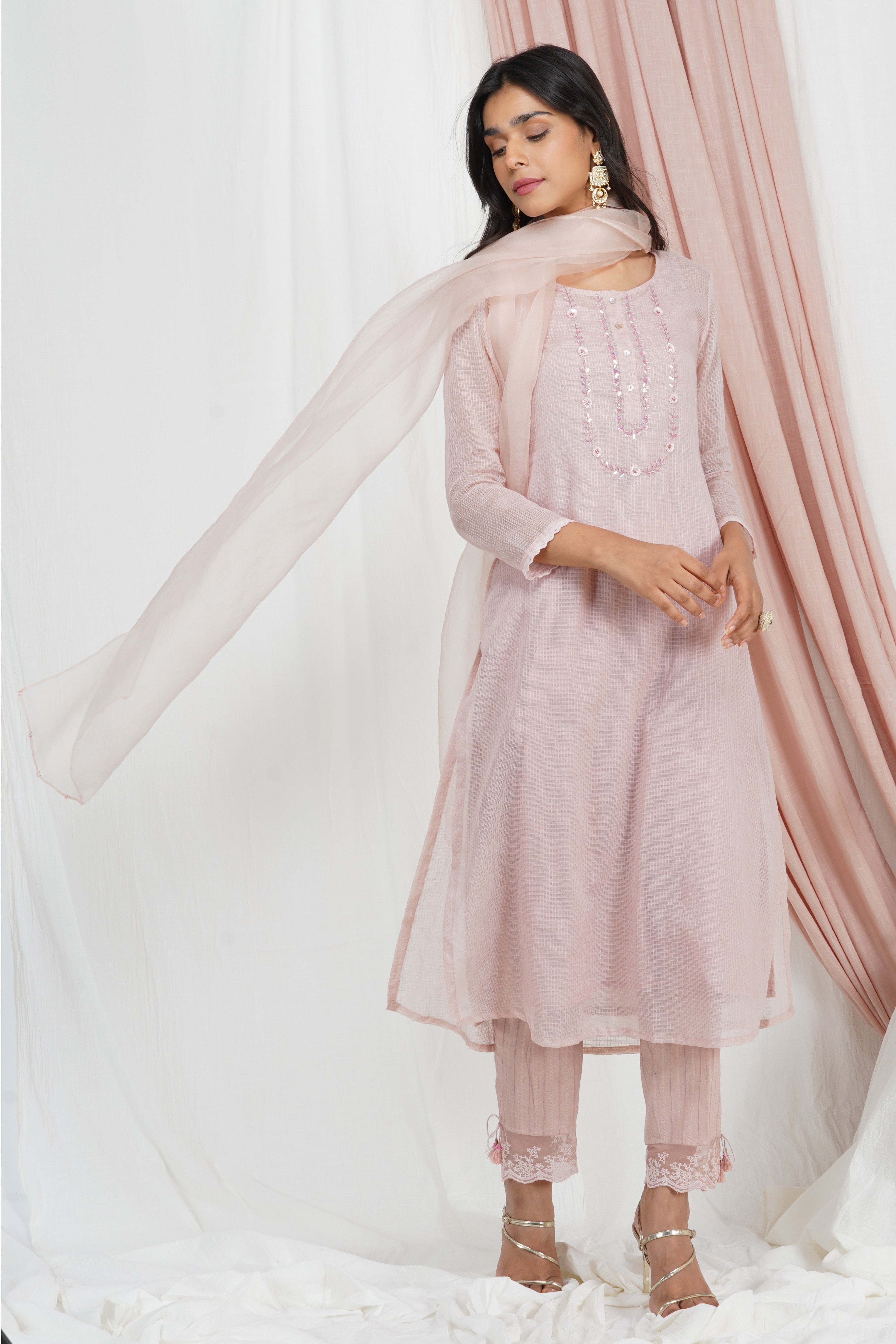 Dusty Pink kurta Set