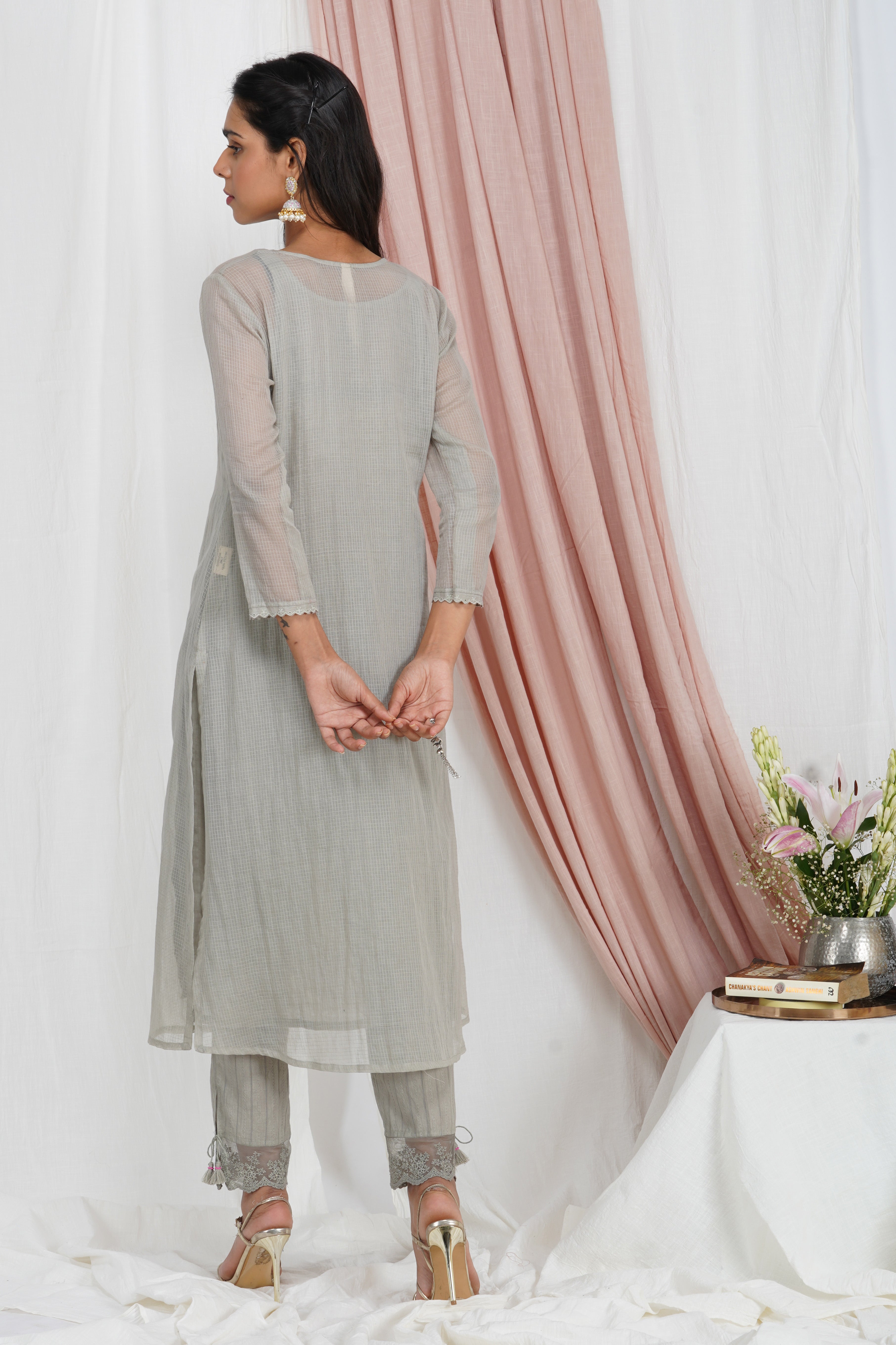 Sand Grey kurta Set