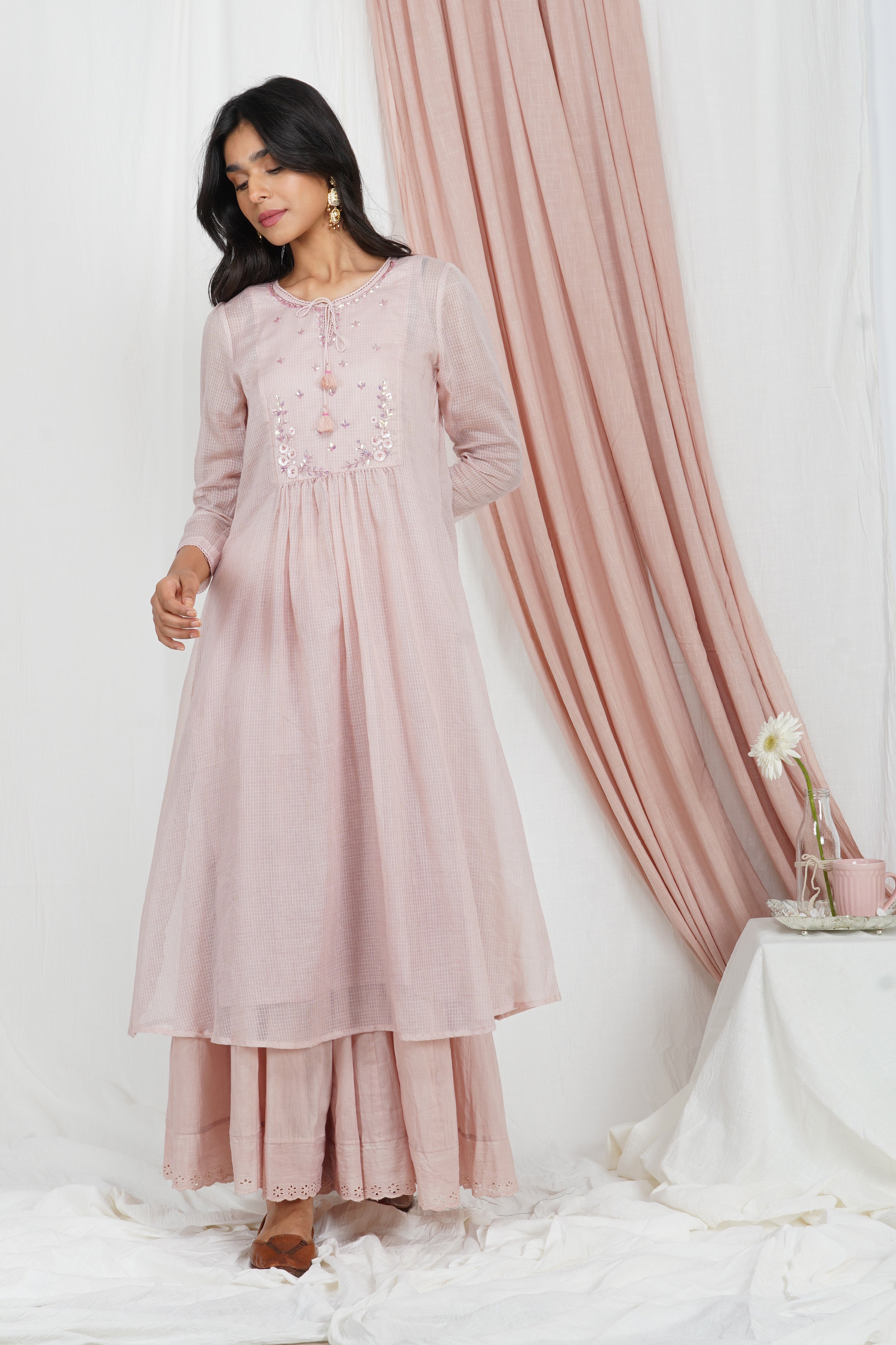 Dusty Pink  kurta Set