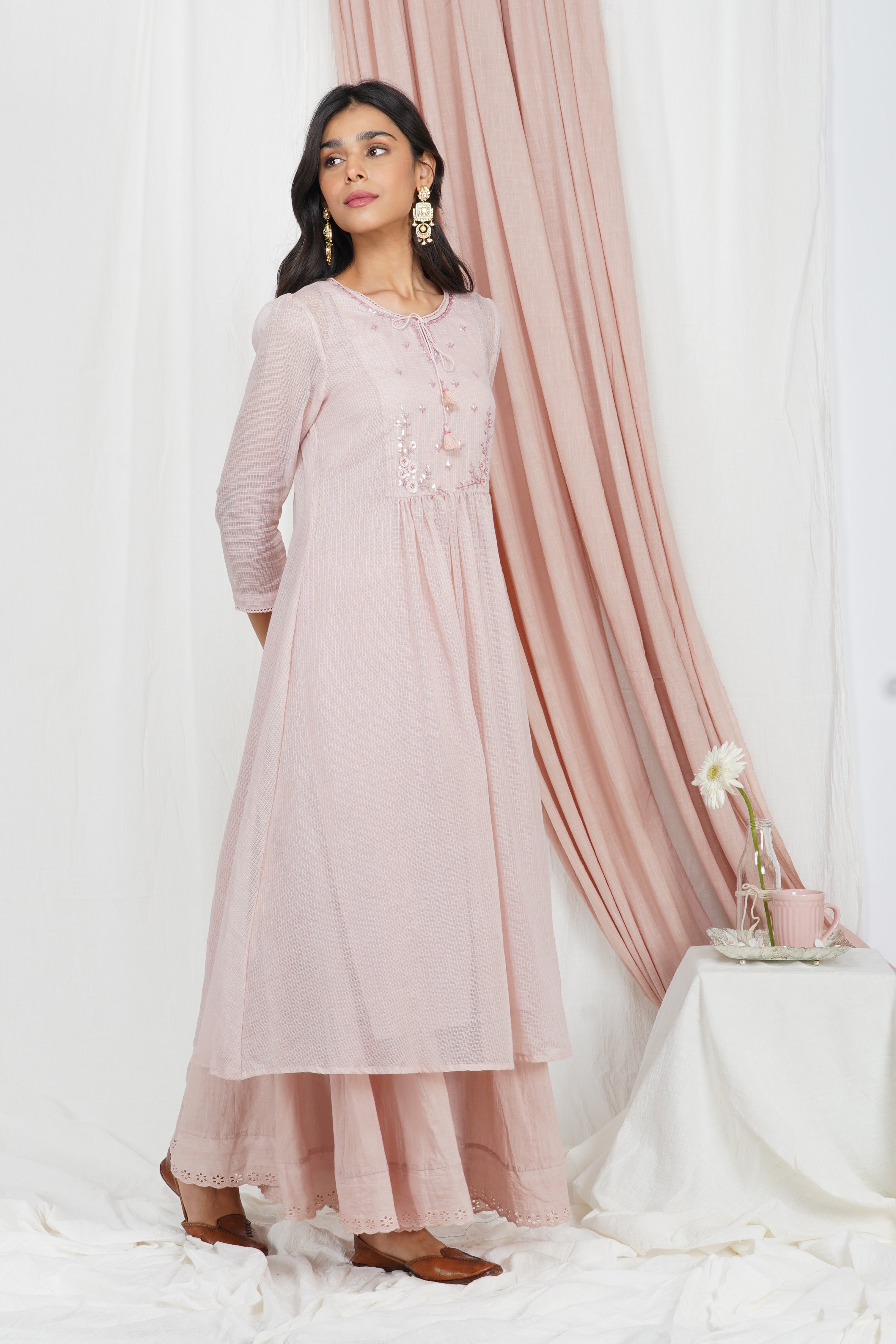 Dusty Pink  kurta Set