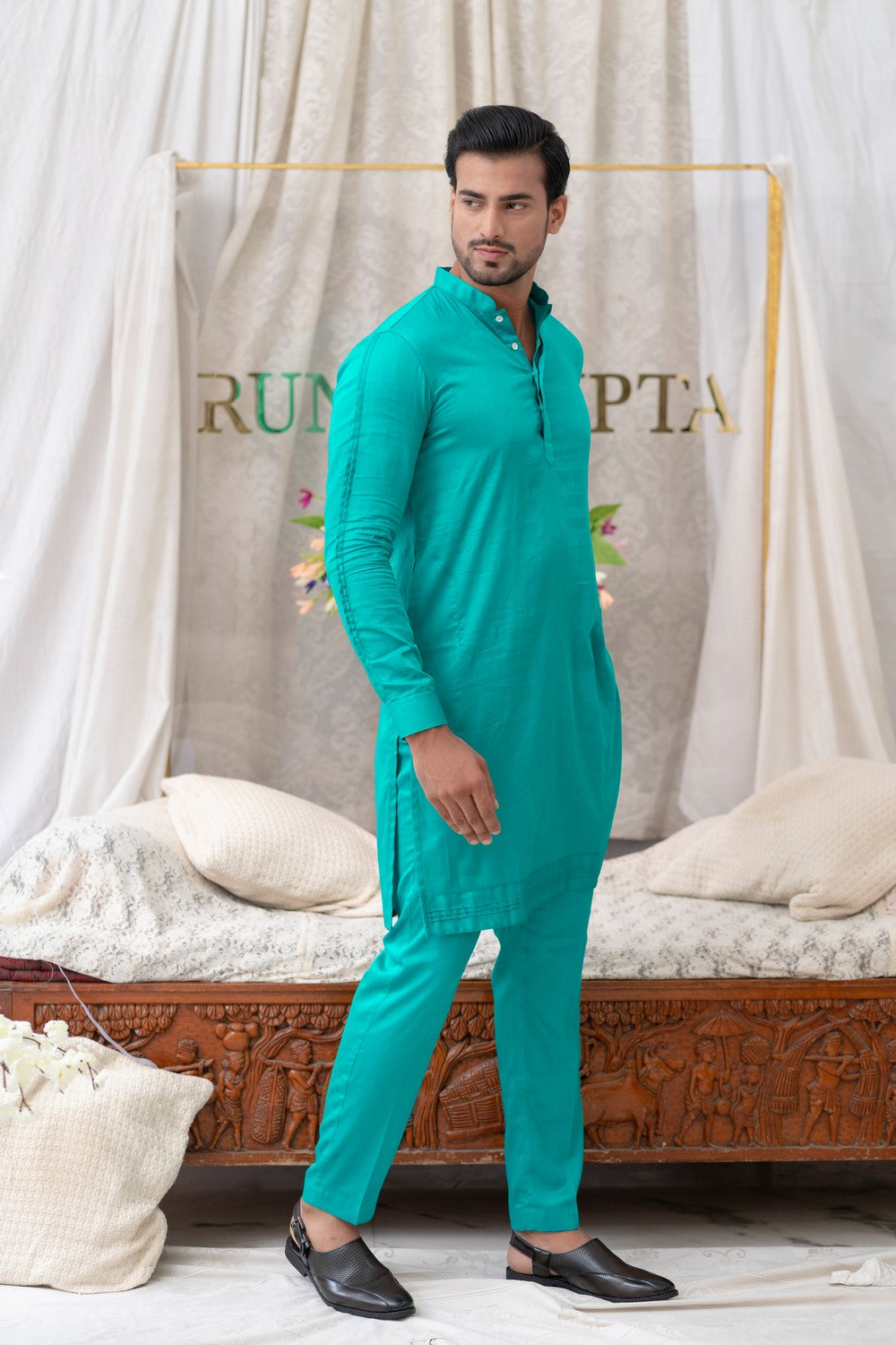 teal kurta