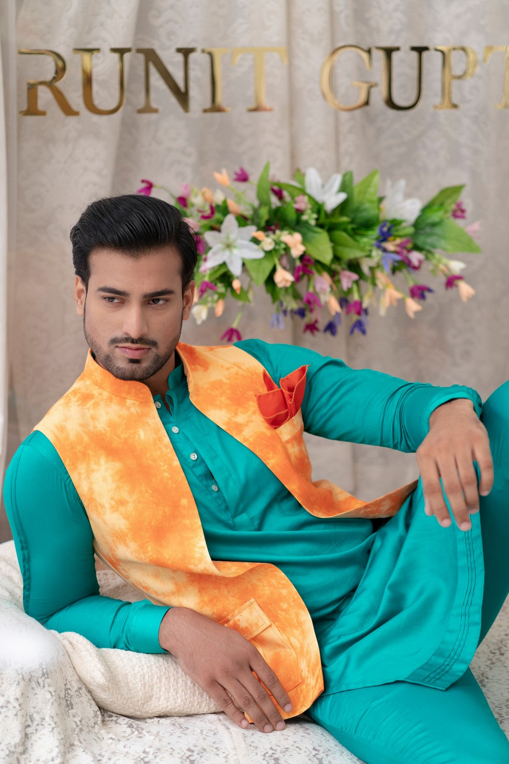 teal kurta