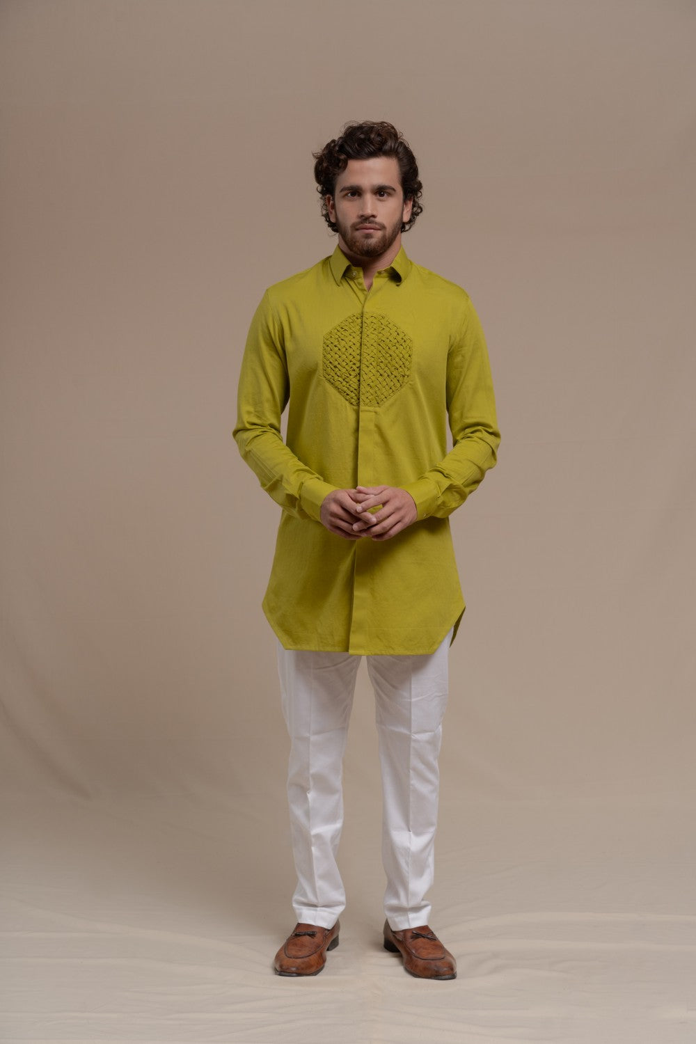 green short kurta