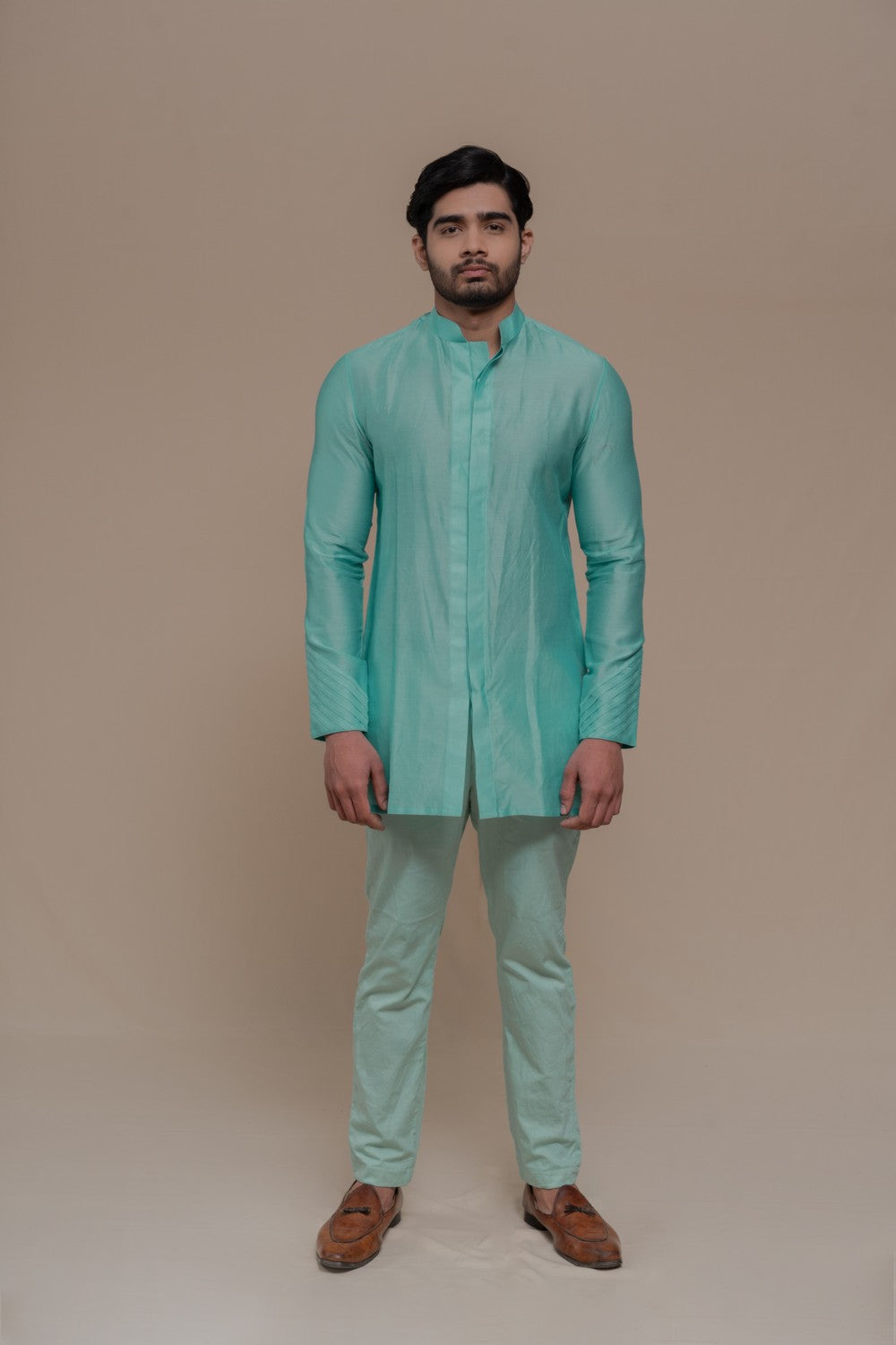 chanderi silk kurta