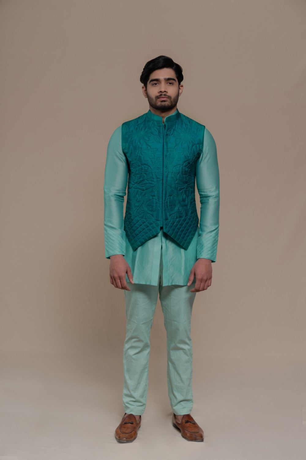 kurta pajama with jacket