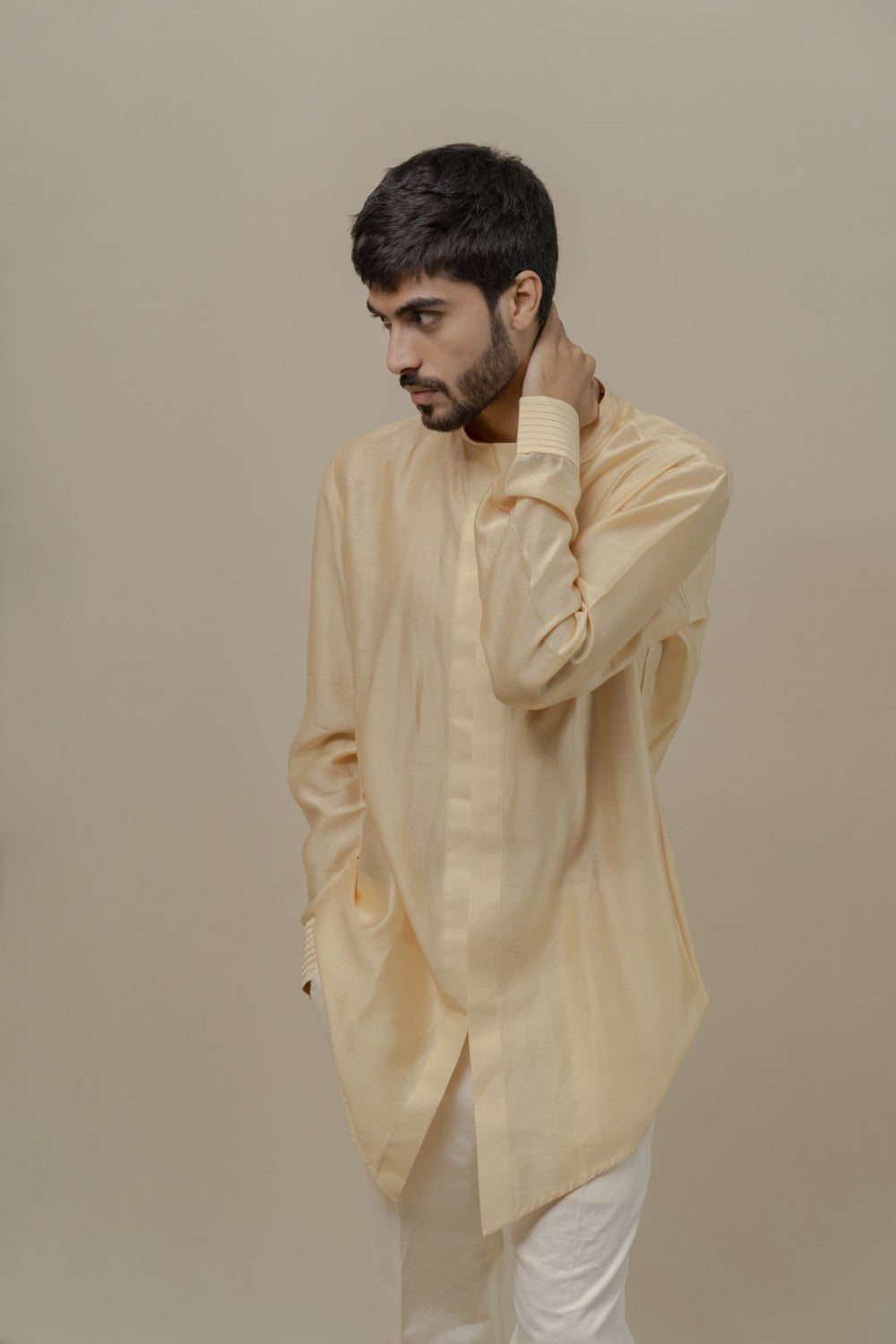 chanderi kurta for men