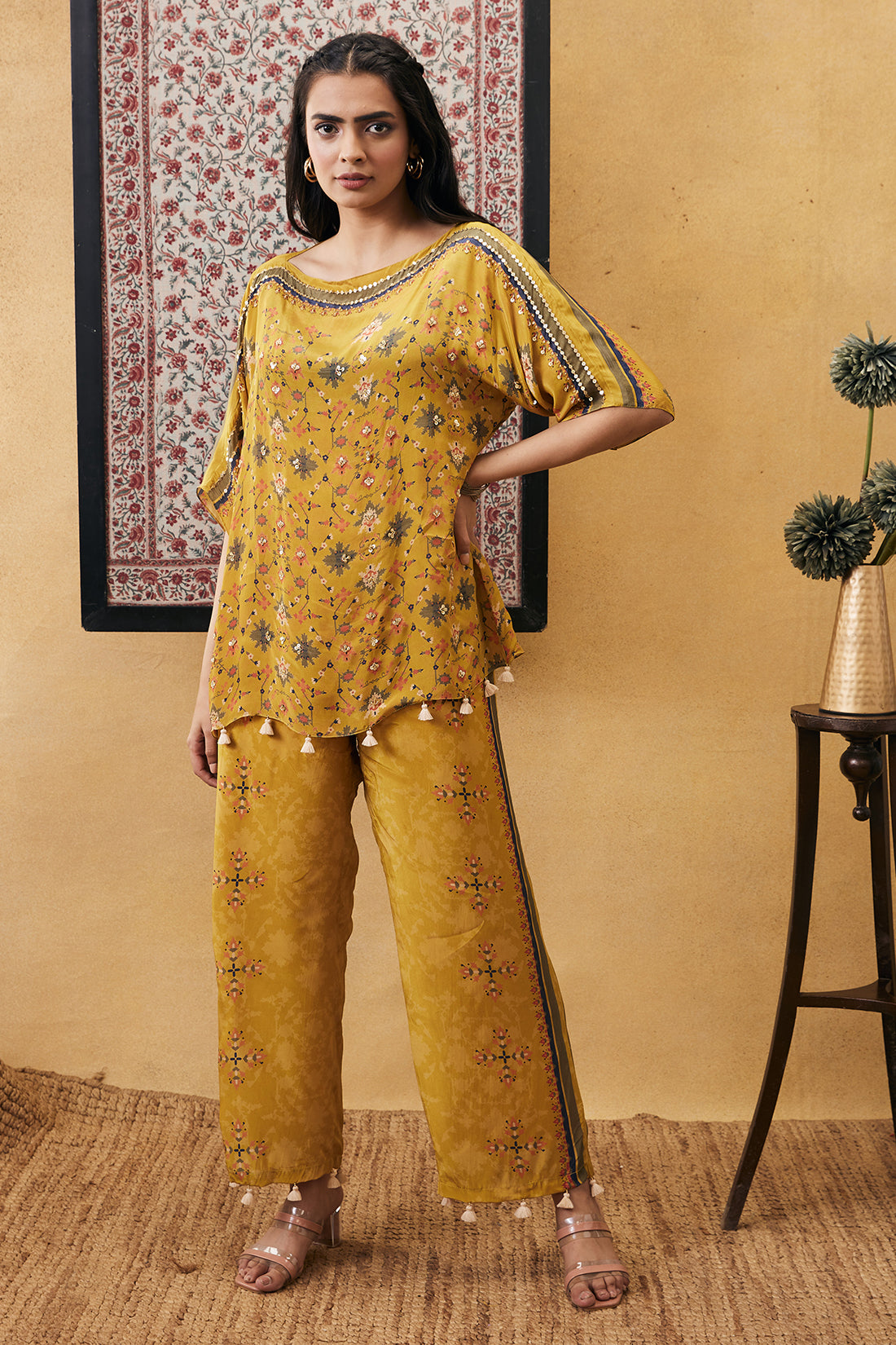 Zahra embroidered co-ord set