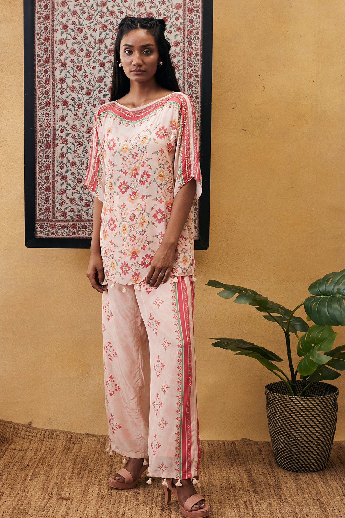 Zahra embroidered co-ord set