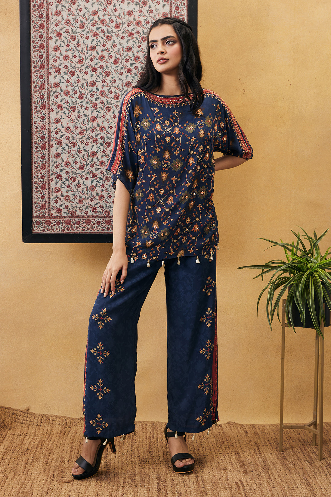 Zahra embroidered co-ord set