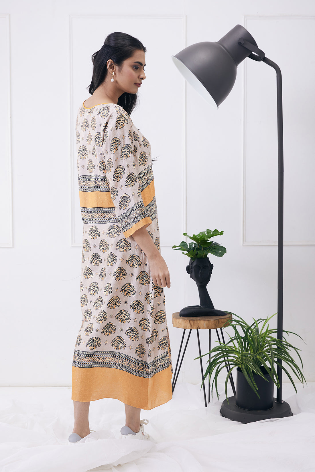 Ela Printed boxy dress