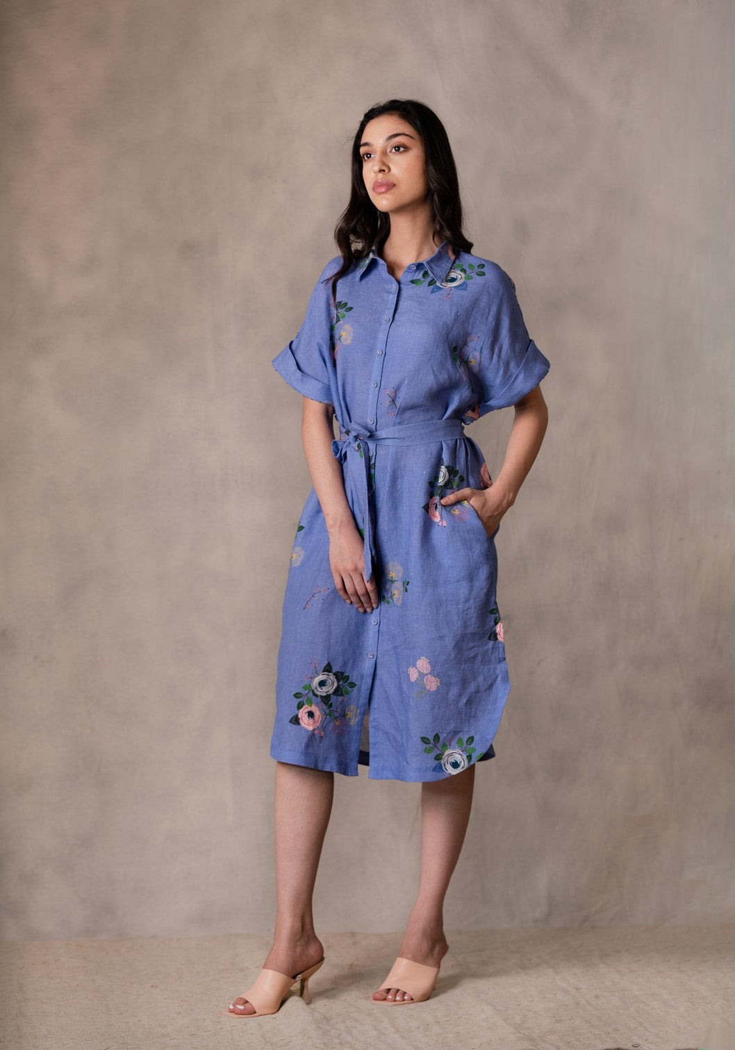 TWILIGHT EDEN PRINT SHIRT DRESS