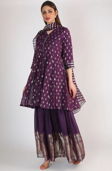 kali kurta with gharara