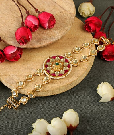 PACHI KUNDAN CIRCLE BRACELET