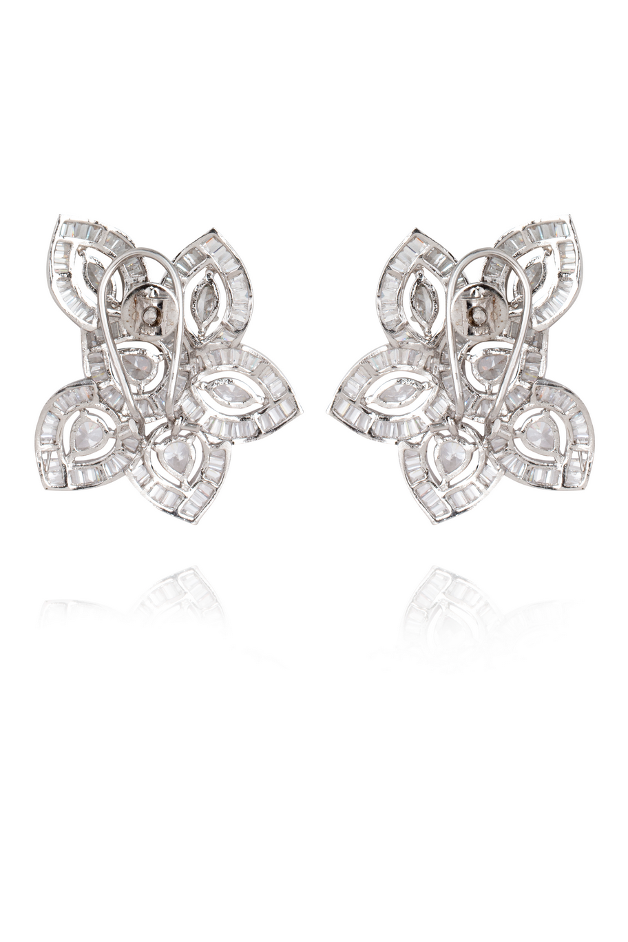 Evening wear faux diamond earring tops