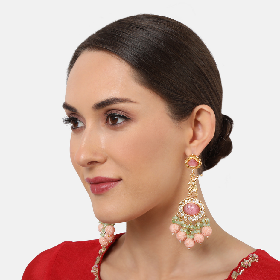 SHEHNAI CORAL DANGLERS