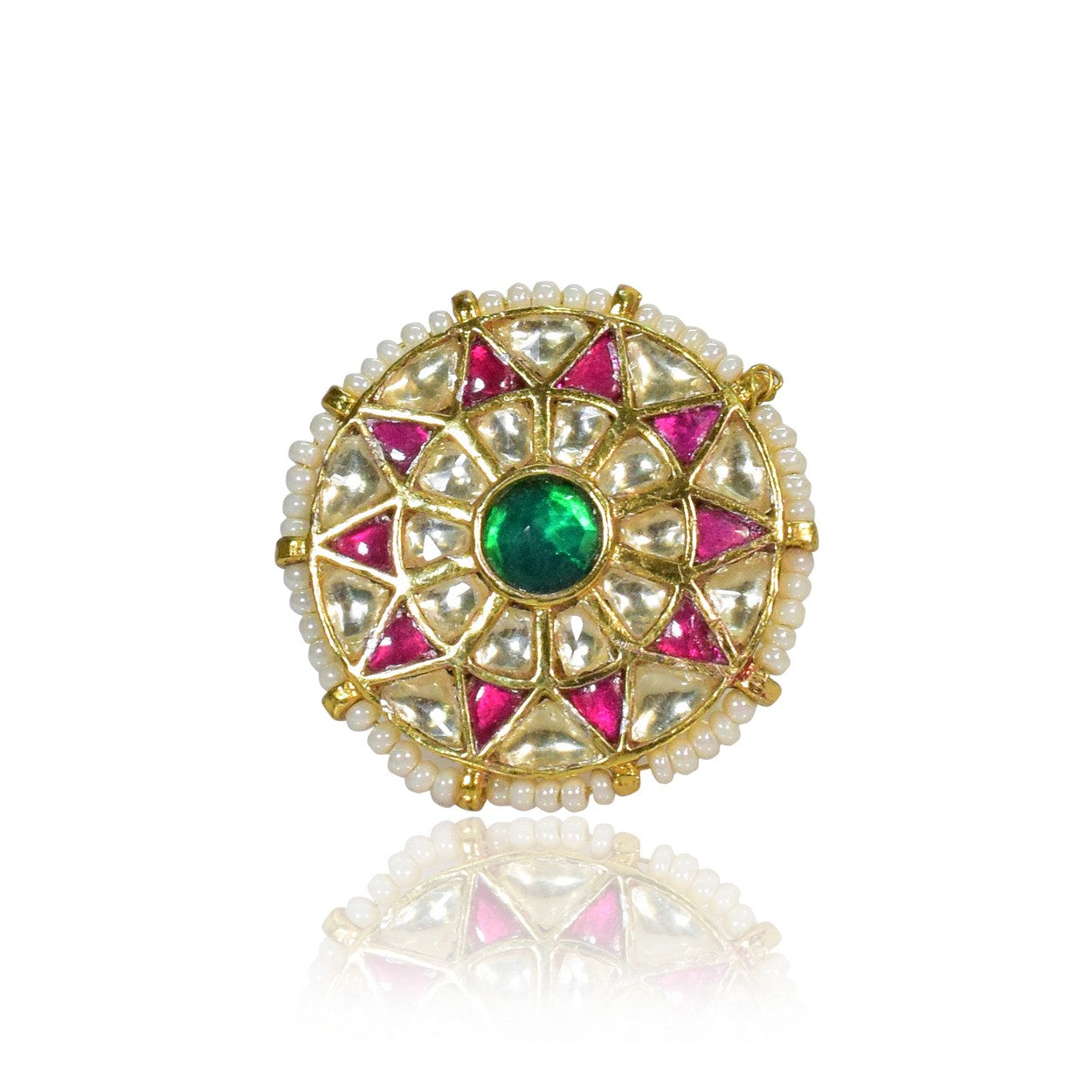 RAJWADA PACHI KUNDAN RING