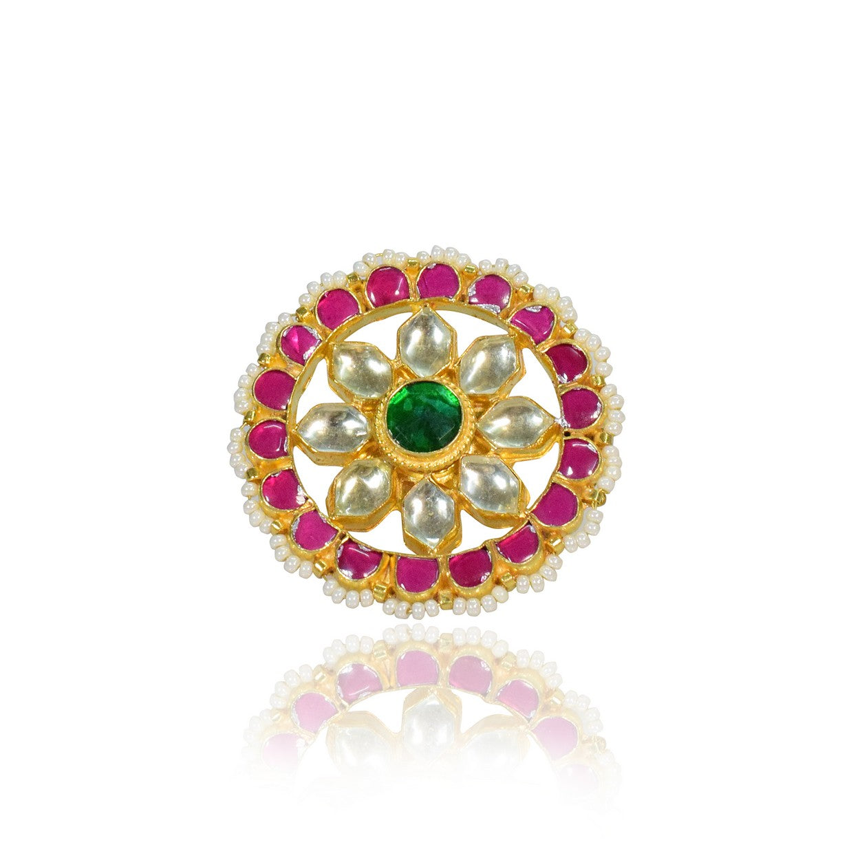 OVERSIZED PACHI KUNDAN RING