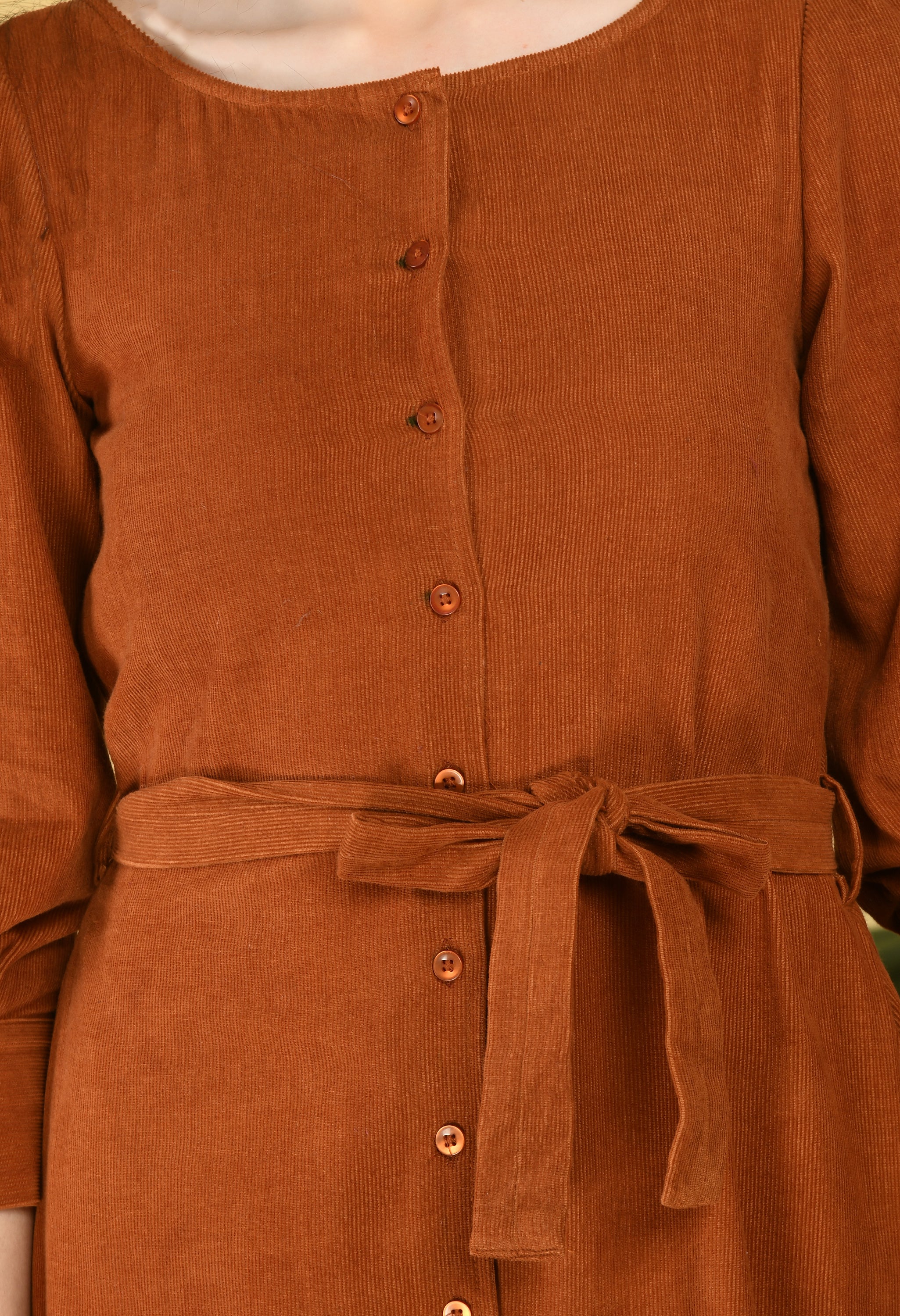 Rust Corduroy Dress