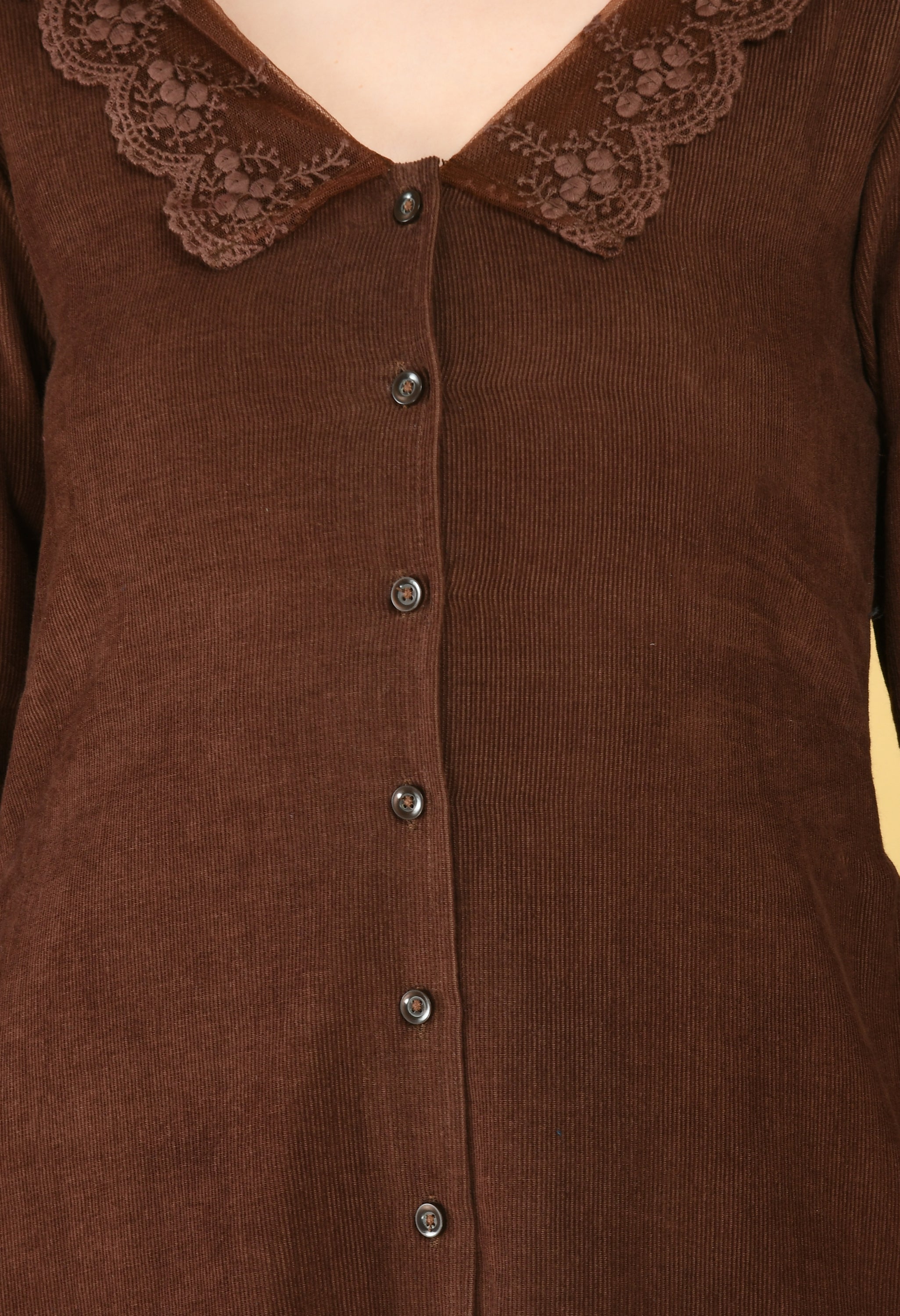 Brown Corduroy Dress