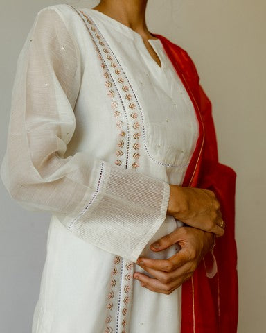 ivory kurta set