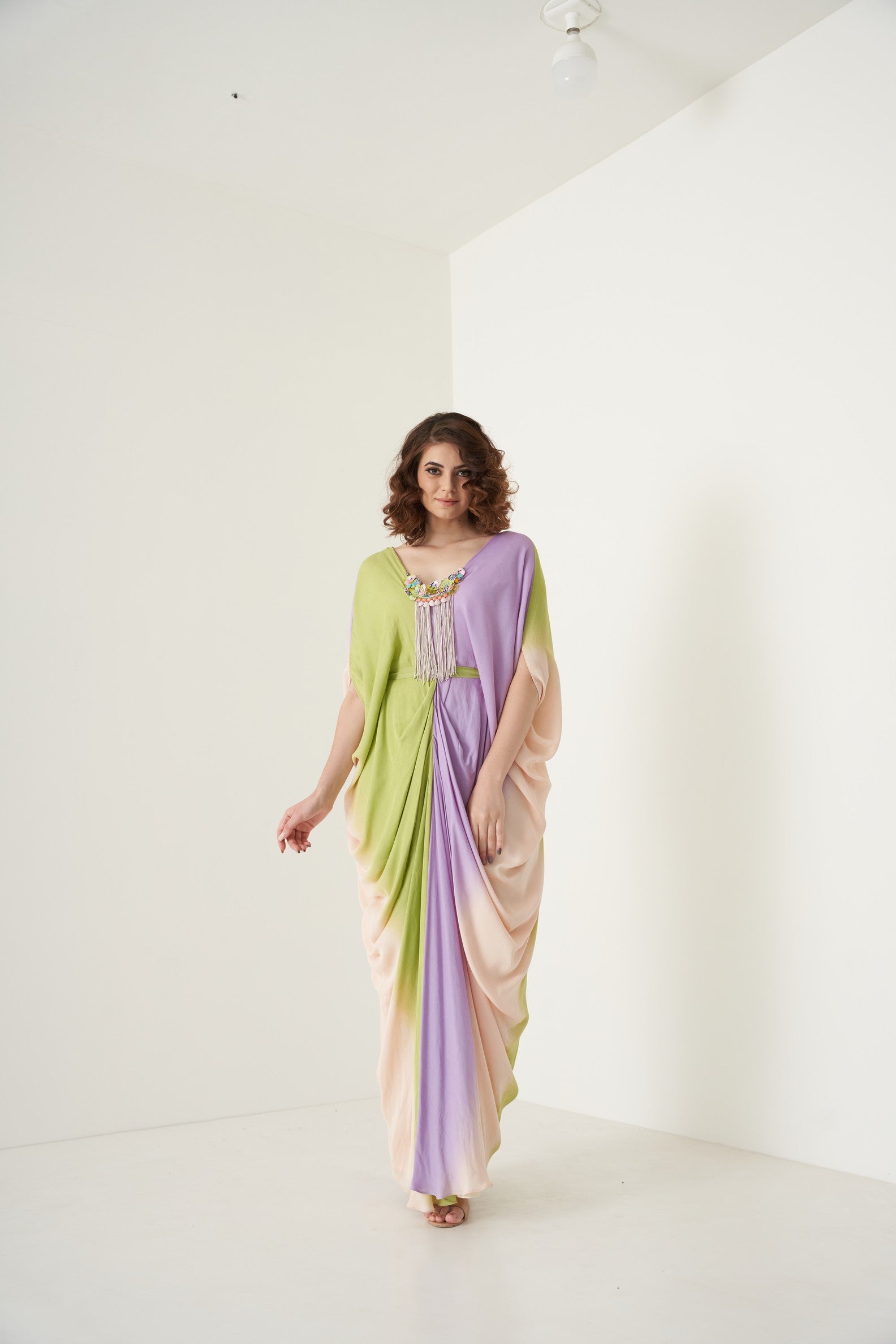 Tricolor ombre kaftan