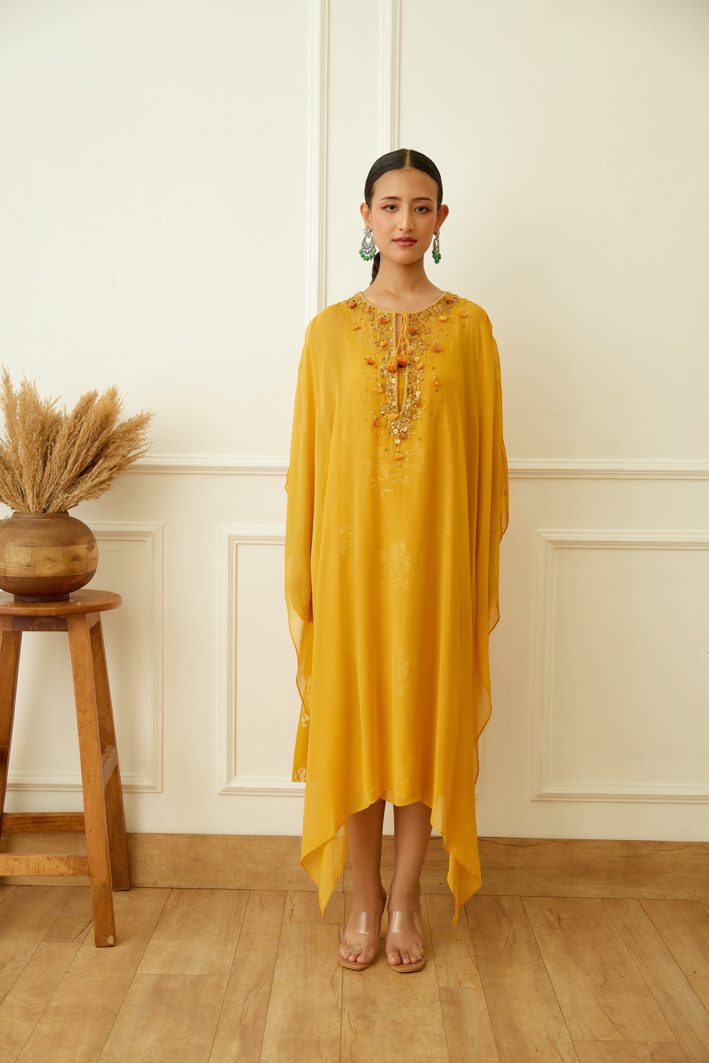 Ochre Kaftan Set